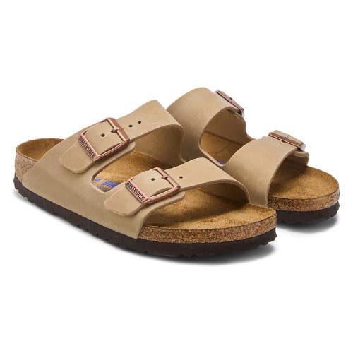 Birkenstock Arizona Sandals Men's EU 39 Tobacco Leather Adjustable Strap TZP1072