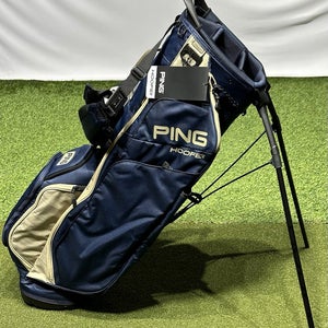 PING Hoofer 231 Golf Stand Carry Bag 5-Way Divider Color: Navy/Sand NEW