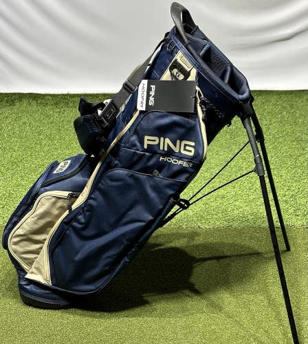 PING Hoofer 231 Golf Stand Carry Bag 5-Way Divider Color: Navy/Sand NEW