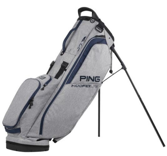 PING Hoofer Lite 231 4-Way Stand Carry Golf Bag Heather Grey/Navy NEW!