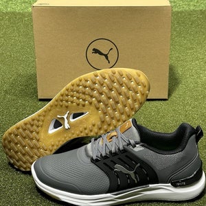 PUMA Ignite Elevate 2 Mens Spikeless Golf Shoes Slate/Black/Green - Choose Size