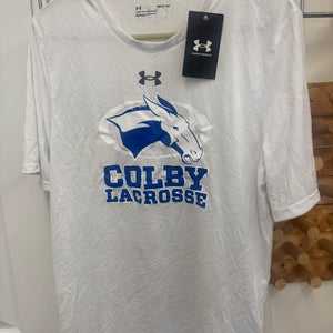White Small Men's Under Armour Colby lacrosse Shirt (New)