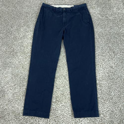 Polo Ralph Lauren Pants Mens 36x32 Navy Pony Chino Classic Fit Straight Casual