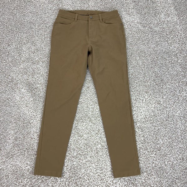 Lululemon Pants Mens 30x32 Brown 5 Pocket ABC Slim Chino Stretch Casual Golf