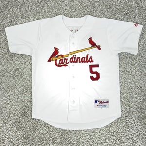 St Louis Cardinals Jersey Mens 48 White MLB Baseball Majestic Albert Pujols 5