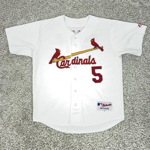 St Louis Cardinals Jersey Mens 48 White MLB Baseball Majestic Albert Pujols 5