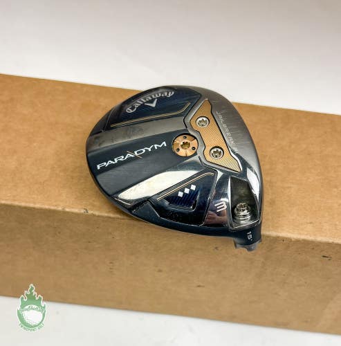 Used Right Handed Callaway Paradym TD Fairway 3 Wood 15* HEAD ONLY Golf Club