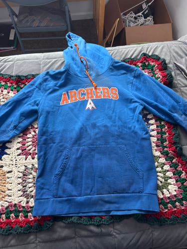 Large Archers Two-tone Blue Hoodie