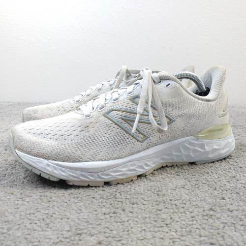 New Balance Fresh Foam 880v11 Womens Size 8.5 Running Shoes White Gray Sneakers