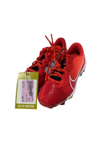 Used Nike DIAMOND BB/SB Cleats Red Junior 01 11847-S000033202