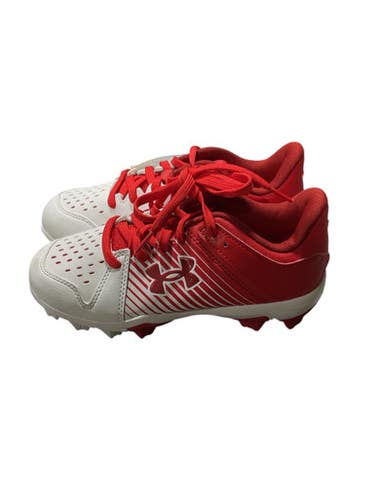 Used Under Armour RED BB/SB Cleats Black Junior 02 11847-S000033178
