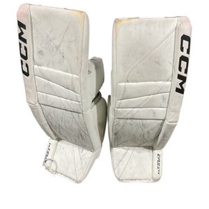 Used CCM EFLEX Goalie Leg Pads Senior White 36" 11847-S000033193