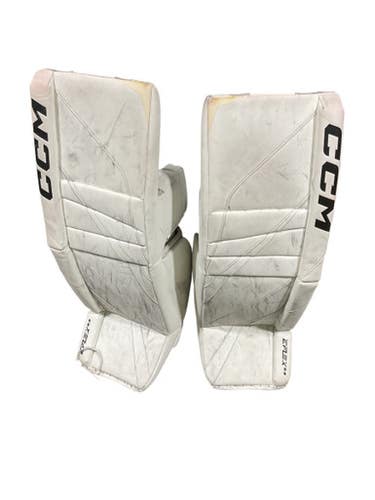 Used CCM EFLEX Goalie Leg Pads Senior White 36" 11847-S000033193