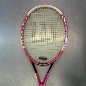 Used Wilson NANO CARBON Adult Tennis Racquet Pink 4 3/8" 11339-S000198973