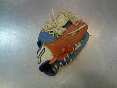 Used Mizuno POWER CLOSE BB/SB Glove RH Throw Red 11" 11339-S000199010