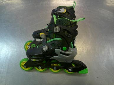 Used RollerDerby ADJ 3-6 Child Rec Fitness Skates Black Adjustable 11339-S000199038