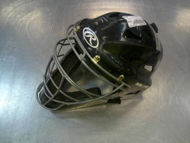 Used Rawlings COOLFLO Catchers Helmet w/Mask Black MD 11339-S000199041