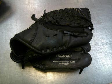 Used Mizuno POWER CLOSE BB/SB Glove RH Throw Black 10 1/2" 11339-S000199598