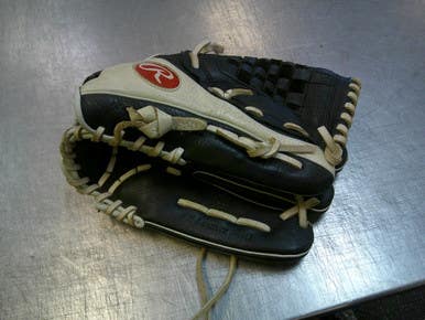 Used Rawlings SHUT OUT BB/SB Glove RH Throw Black 12" 11339-S000199614