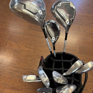 New LH Taylor Made RBZ 11 Piece Set 6-Sw 4Hybrid, Driver , 3W Spider Putter, Bag