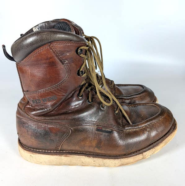 Red Wing Traction Tred 8 Soft Toe Work Boot 411 Moc Toe Men 