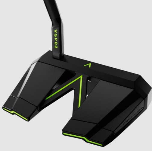 Vice Golf VGP02 Neon Stealth Milled Putter 35" (Mallet, Short Slant, Steel Whiz