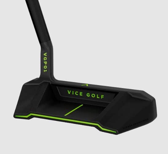Vice Golf VGP01 Neon Stealth Forged Putter 34" (Blade, Short Slant, Steel Whiz