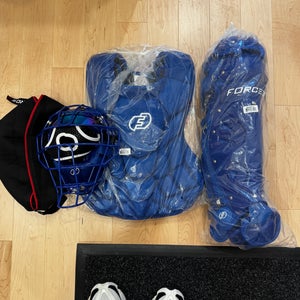 Blue Force3 Pro Catchers Set - Royal Blue Size Large