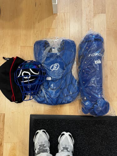 Blue Force3 Pro Catchers Set - Royal Blue Size Large