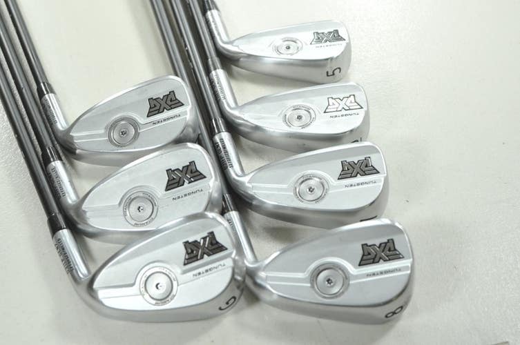 PXG Gen7 0311 P Chrome 5-W,GW Iron Set Axiom VeloCore 75 R2 Senior Flex # 212789
