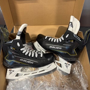 Black/Yellow 2024 Bauer Supreme Ignite Pro+ Hockey Skates