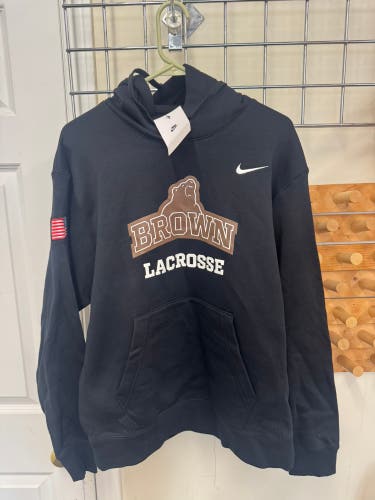 Black Men's Medium Nike Brown lacrosse Sweatshirt (New)