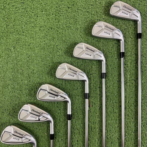 Cleveland Launcher UHX Iron Set 4-PW True Temper Dynamic Gold 98 S300 Stiff Flex