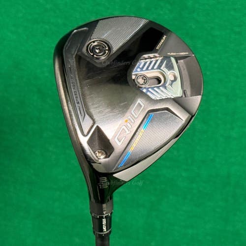 LH TaylorMade Qi10 Tour 15 Fairway Wood 3 Matrix Proto Red Tie OC Regular w/HC