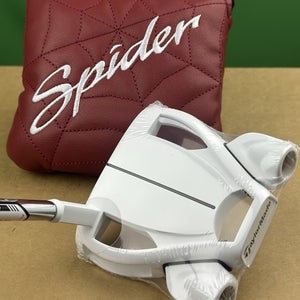 TaylorMade Spider Ghost White #3 Slant Neck Mallet Putter 34" w/ Cover RH NEW!