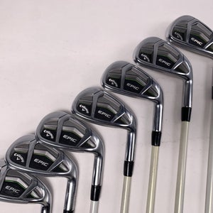 Callaway Epic Iron Set 5-PW+GW Veylix Alpina 673 Regular Graphite Mens RH