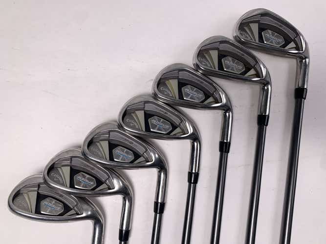 Callaway Rogue X Iron Set 6-PW+GW+SW Aldila Synergy 60g Senior RH +1/2''