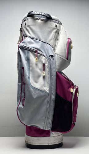 Cobra Lightweight Ladies Cart Bag White 14-Way Divide Single Strap Golf Bag