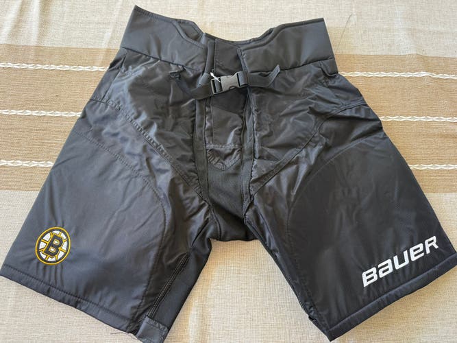 Boston Bruins Black Large Bauer None Pant Shell Pro Stock (New)