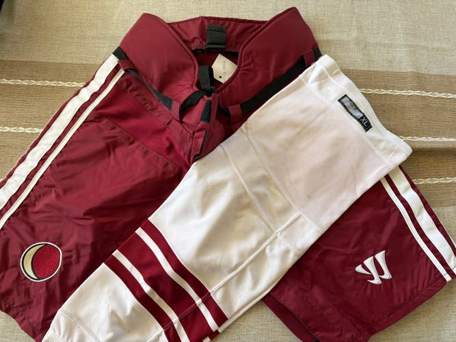 Phoenix Coyotes Large Warrior Pant Shell and Socks Set Pro Stock (New)