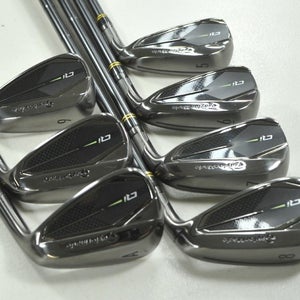 TaylorMade Qi Gunmetal 5-PW,AW Iron Set Stiff Flex Right DG S300 Steel  # 212305