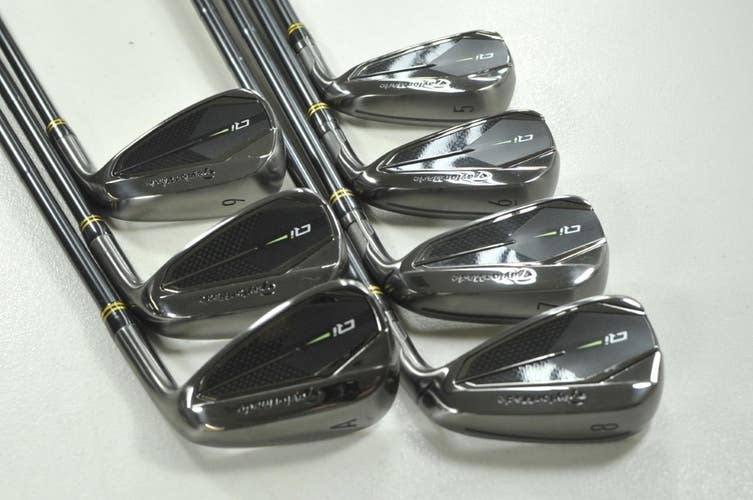 TaylorMade Qi Gunmetal 5-PW,AW Iron Set Stiff Flex Right DG S300 Steel  # 212305