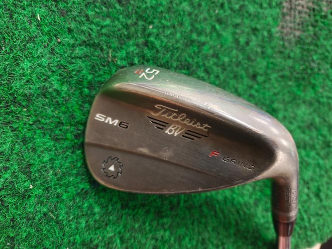 Titleist SM6 Vokey Spin Milled 52 Degree Gap Wedge 52.12 F Grind Nickel