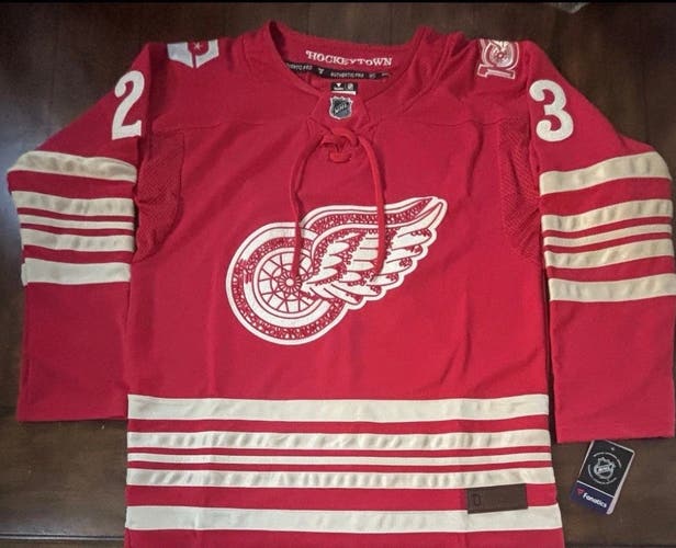 Detroit Red Wings Lucas Raymond #23 100 Year Centennial Jersey Adult XL (54)