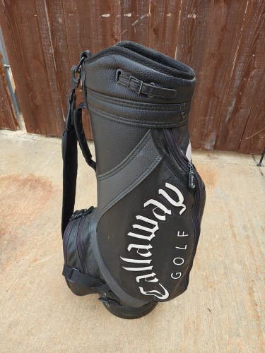 Callaway Hawkeye 6 Divider Golf Cart Staff Bag Black/Grey/White