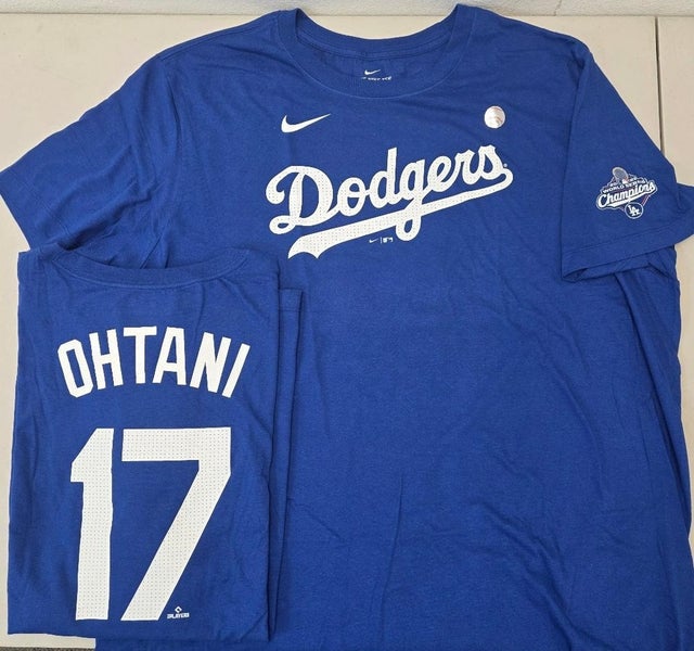 Mens Los Angeles Dodgers SHOHEI OHTANI World Series Champions Shirt PLUS SIZE