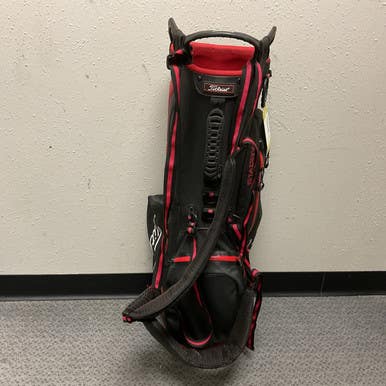 Used Titleist 4UP STADRY STAND BAG Mens Stand Bag Black And Red 11855-S000200091