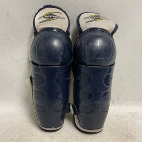 Used Easton SYNERGY Junior Shin Guards Navy Blue 10" 11855-S000200076