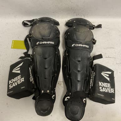 Used Champro CG104B Catchers Leg Guards Black Junior 11855-S000200060