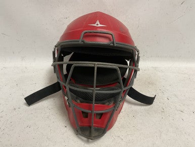 Used All-Star MVP5 L Catchers Helmet w/Mask Red LG 11855-S000200014